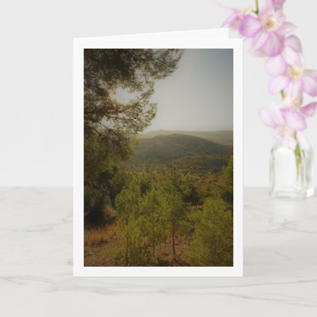 Tarjeta Paisaje Español, Valencia, España (Orquídea)