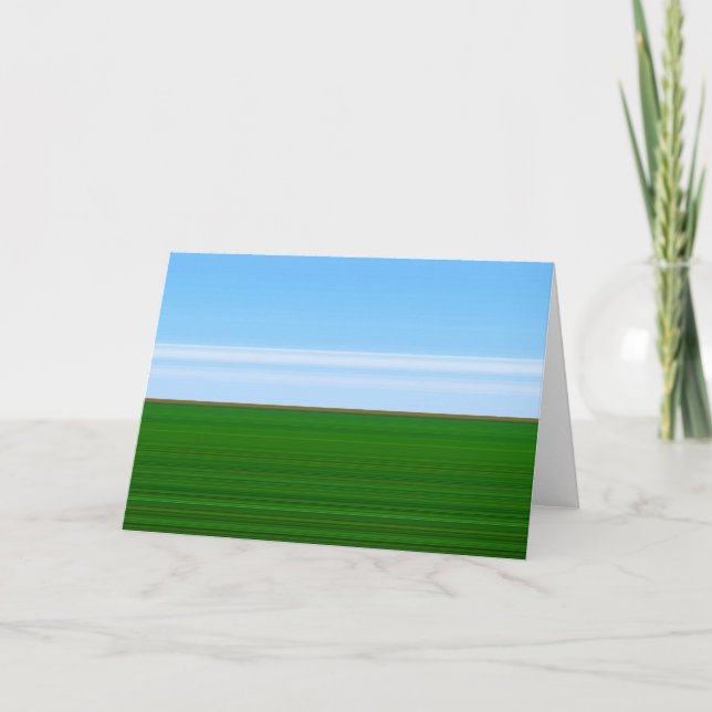 Tarjeta Paisaje - Estilo Minimalista (Anverso)