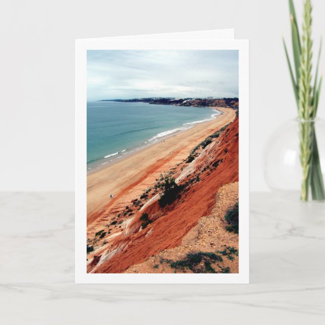 Tarjeta Paisaje frente a la playa de Portugal (Anverso)