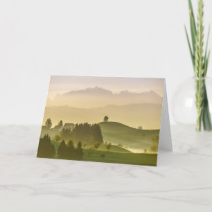 Tarjeta Paisaje idílico el Suiza, Säntis