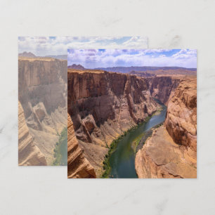Tarjeta Paisaje impresionante del Gran Cañón y el río Colo