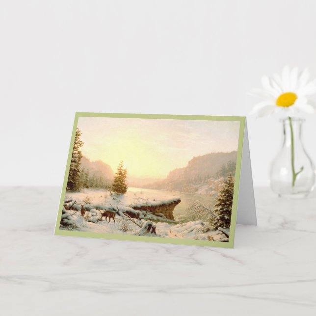Tarjeta Paisaje invernal (Planta pequeña)
