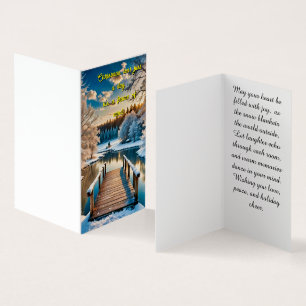 Tarjeta Paisaje invernal