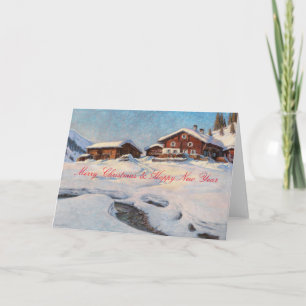 Tarjeta Paisaje invernal cerca de Davos