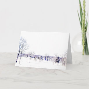 Tarjeta Paisaje invernal nevado