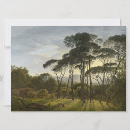 Tarjeta Paisaje italiano con pinos paraguas (Voogd)