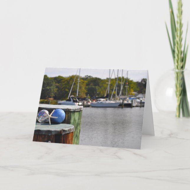 Tarjeta Paisaje Marina - Ornamentos (Anverso)