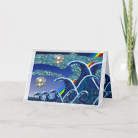 Paisaje marino de las ondas el | de la lentejuela