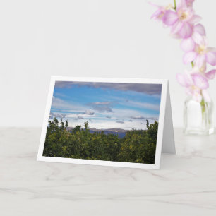 Tarjeta Paisaje Montañas Cielo Azul