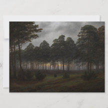 Paisaje nocturno (por Caspar David Friedrich)