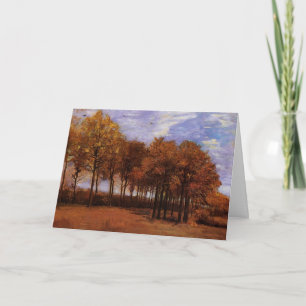 Tarjeta Paisaje otoñal por Vincent van Gogh