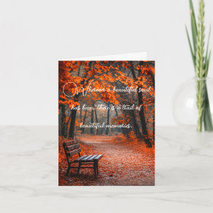 Tarjeta Paisaje Pacífico con Palabras de Pérdida Simpatía