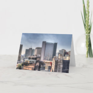Tarjeta Paisaje Panorámico De La Ciudad De México
