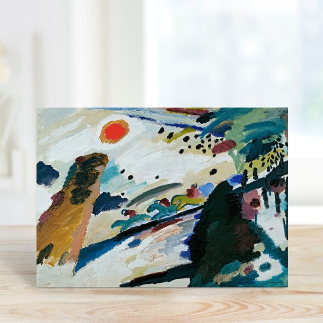 Tarjeta Paisaje romántico | Kandinsky (Subido por el creador)