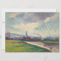 Paisaje rural con río (por Maximilien Luce)