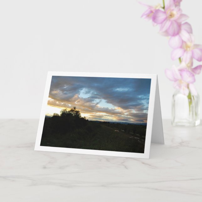 Tarjeta Paisaje rural de Valencia (Orquídea)