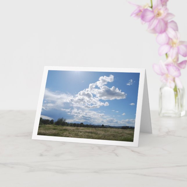 Tarjeta Paisaje rural español, Valencia, España (Orquídea)