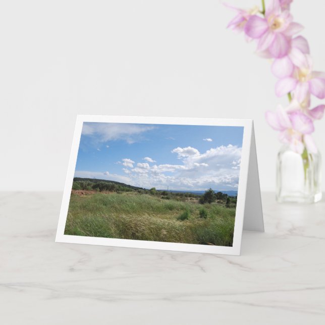 Tarjeta Paisaje rural español, Valencia, España (Orquídea)