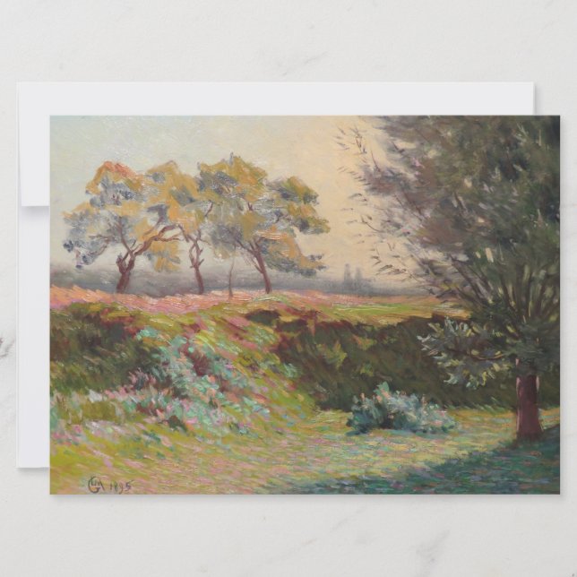 Tarjeta Paisaje rural (por Léo Gausson) (Anverso)