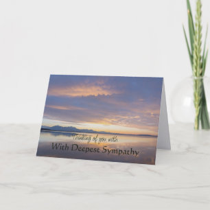 Tarjeta Paisaje Sereno Tranquilo Lago Amanecer Simpatía