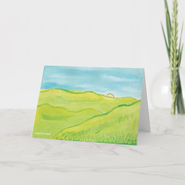 Tarjeta Paisaje tranquilo - KidsArt para CHOC (Anverso)