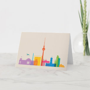 Tarjeta Paisaje urbano de Berlín, Alemania
