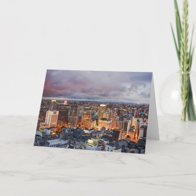 Tarjeta Paisaje urbano de Sao Paulo (Anverso)