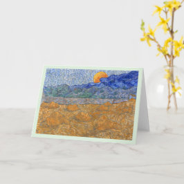 Tarjeta Paisaje vespertino con luna en pie de Van Gogh