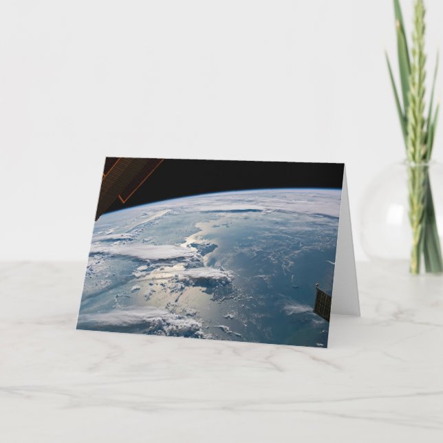 Tarjeta Paisajes nublados alrededor de Sumatra, Indonesia. (Anverso)