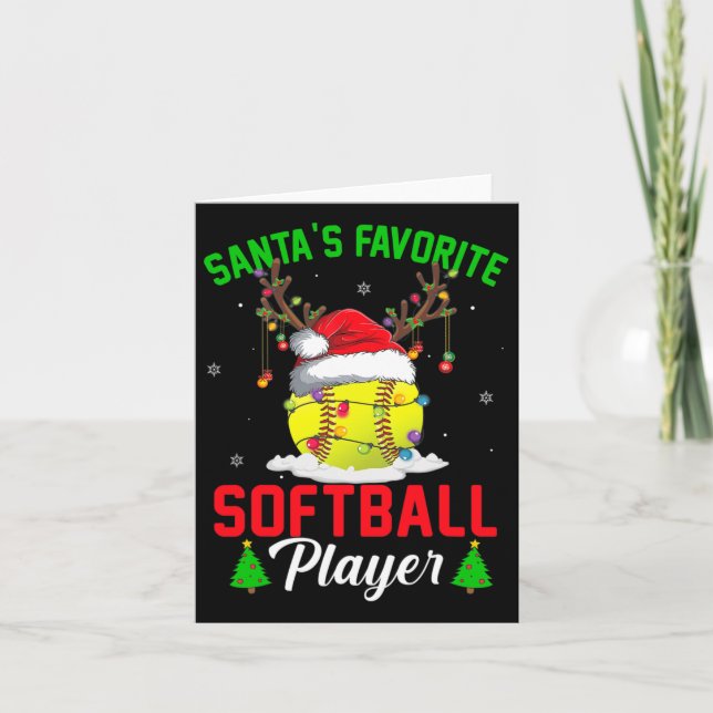 Tarjeta Pajama, el jugador favorito de softbol en Santa Se (Anverso)