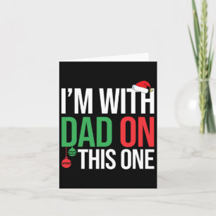 Tarjeta Pajamas de Navidades familiares coincidiendo con y