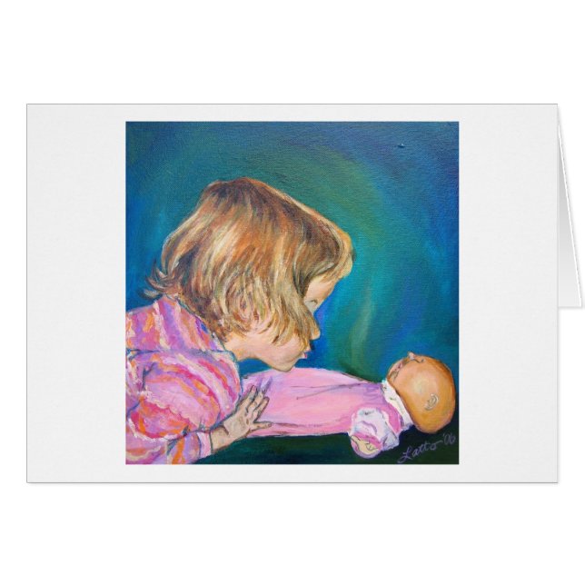 Tarjeta Pajamas Rosa (Anverso (Horizontal))