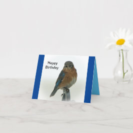 Tarjeta Pájaro azul de la felicidad