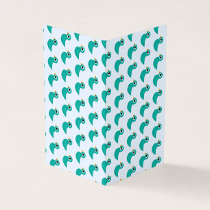 Tarjeta Pájaro azul lindo