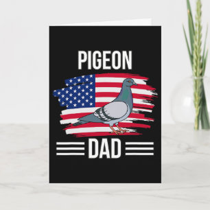 Tarjeta Pájaro bandera de EE. UU. 4 de julio Día del padre