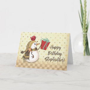 Tarjeta Pájaro de cumpleaños hermano pequeño sobre hombre