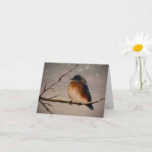Tarjeta Pájaro de Invierno