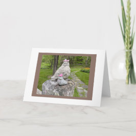 Tarjeta Pájaro de piedra, pájaro de arcilla