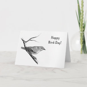 Tarjeta Pájaro del feliz cumpleaños (día del pájaro) en
