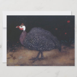Tarjeta Pájaro guineafowl enganchado (por Jan Mankes)