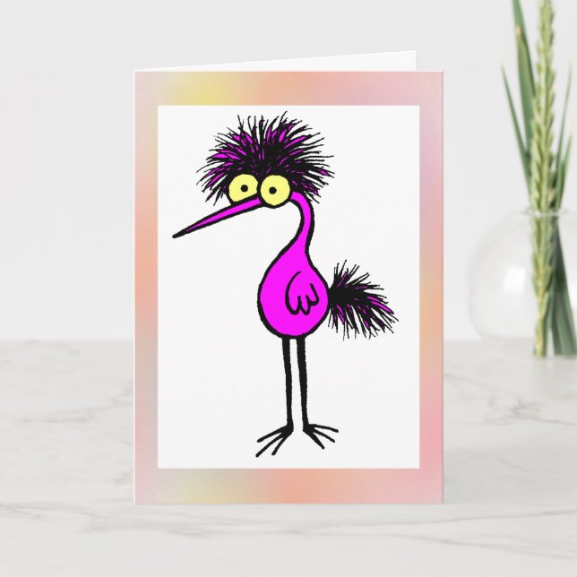 Tarjeta Pájaro morado (Anverso)