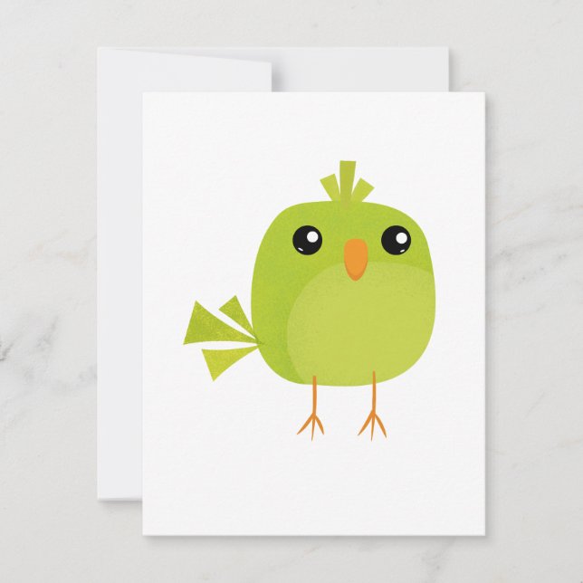 Tarjeta Pájaro Verde (Anverso)
