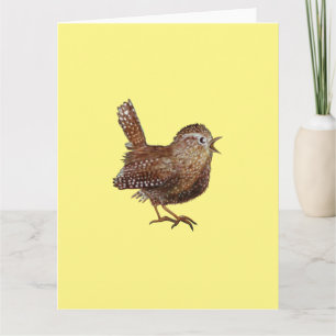 Tarjeta Pájaro Wren (Troglodytes Troglodytes) Cumpleaños