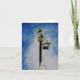 Tarjeta Pájaros del acebo