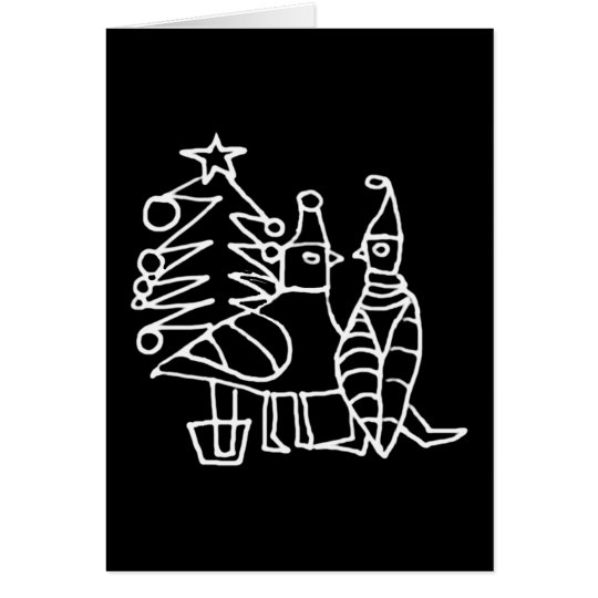 Tarjeta ** Pájaros del navidad **