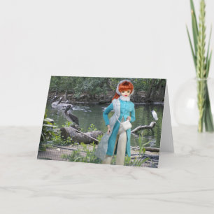 Tarjeta Pájaros del parque zoológico de Verdi - de Houston