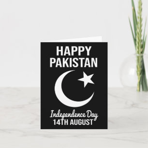 Tarjeta Pakistán 14 de agosto Día de la Independencia de P