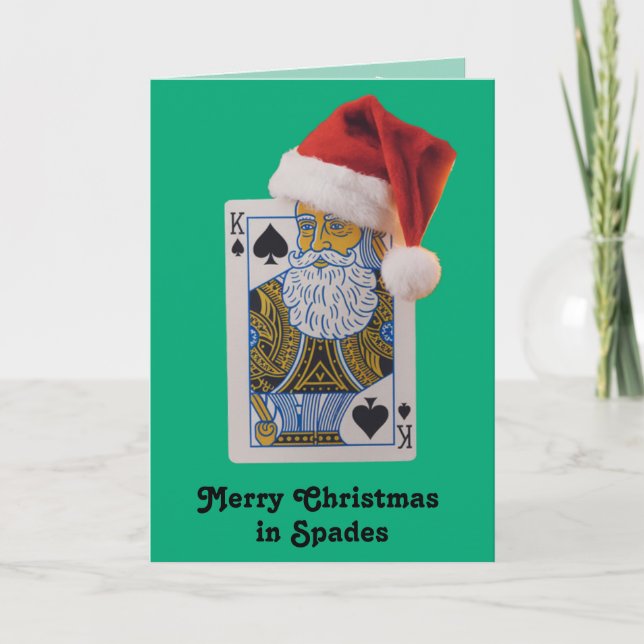 Tarjeta Pala divertida de Navidad (Anverso)