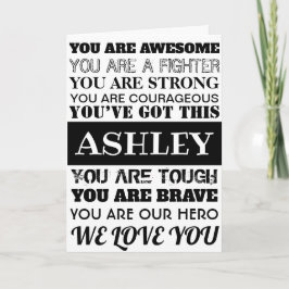 Tarjeta Palabras De Aliento Muy Pronto Negro Y Blanco