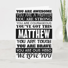 Tarjeta Palabras De Aliento Se Ponen Bien Pronto Black Str